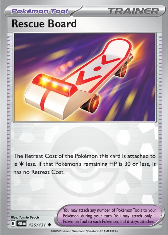 Rescue Board (Poke Ball Pattern) — Prismatic Evolutions 126/131
