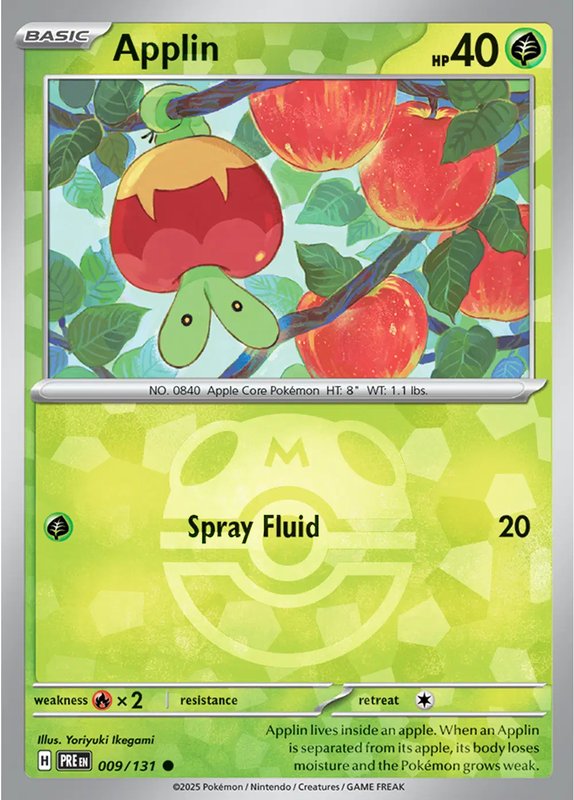 Applin (Master Ball Pattern) — Prismatic Evolutions 009/131