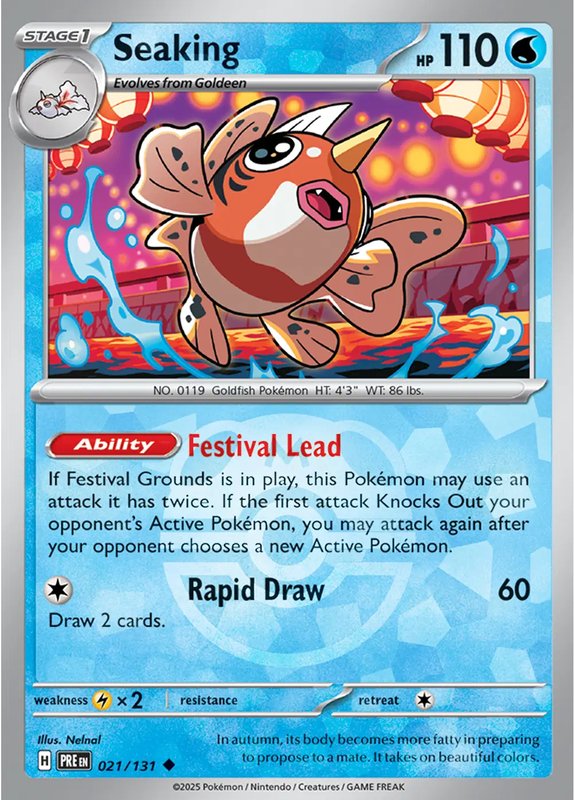 Seaking (Master Ball Pattern) — Prismatic Evolutions 021/131