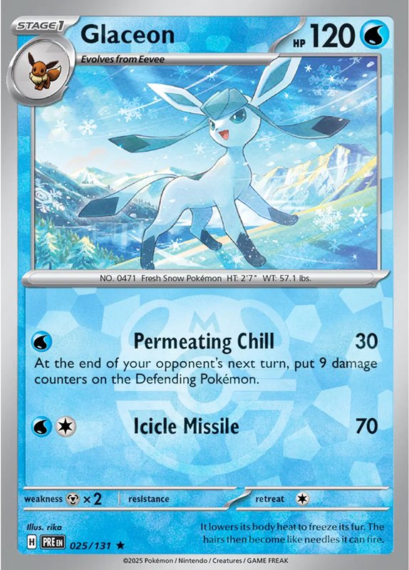 Glaceon (Master Ball Pattern) — Prismatic Evolutions 025/131