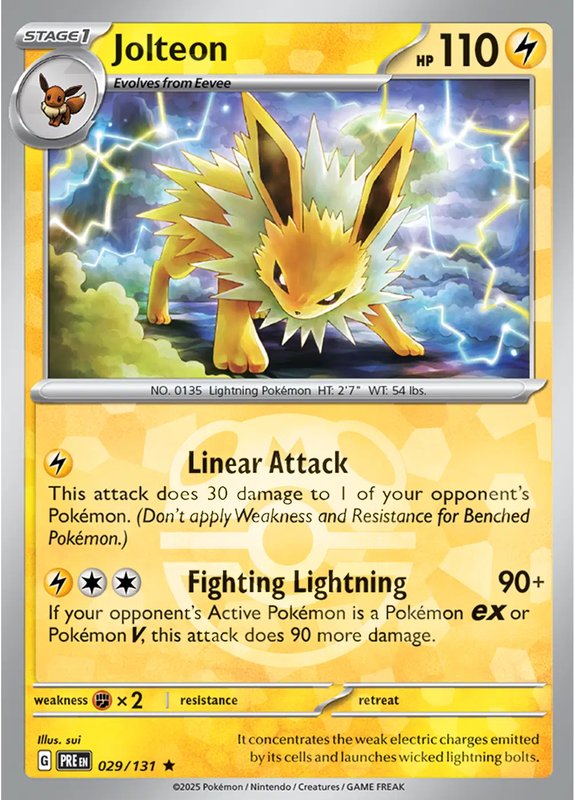 Jolteon (Master Ball Pattern) — Prismatic Evolutions 029/131