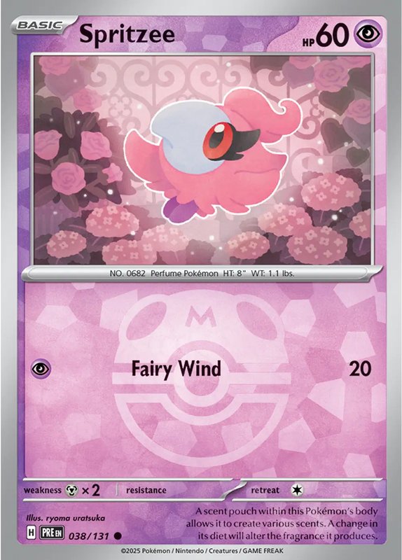 Spritzee (Master Ball Pattern) — Prismatic Evolutions 038/131