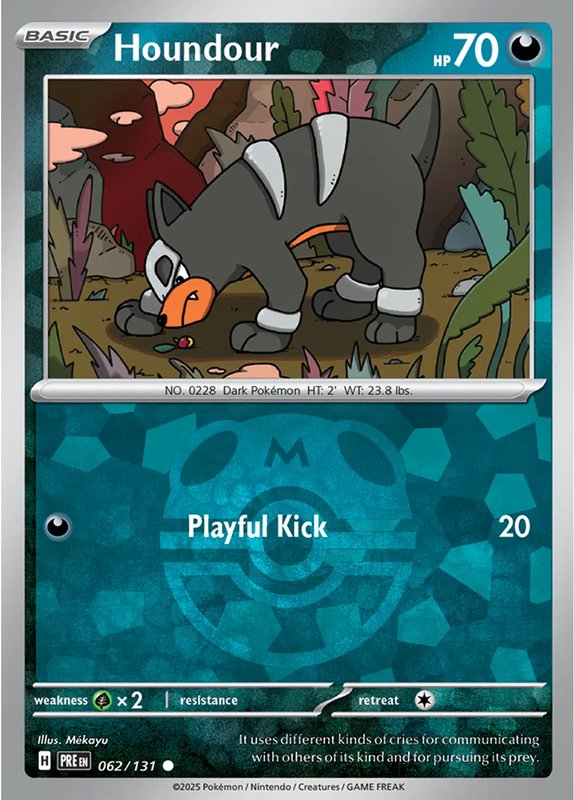 Houndour (Master Ball Pattern) — Prismatic Evolutions 062/131