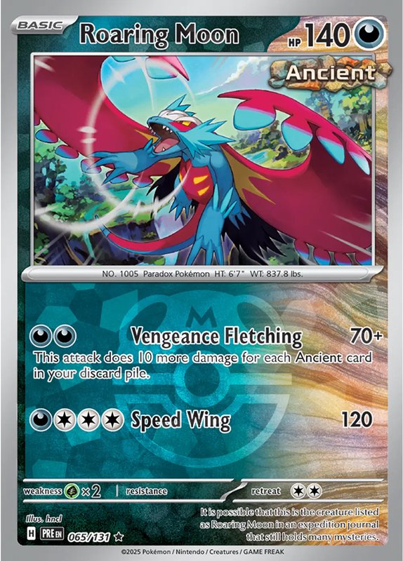 Roaring Moon (Master Ball Pattern) — Prismatic Evolutions 065/131