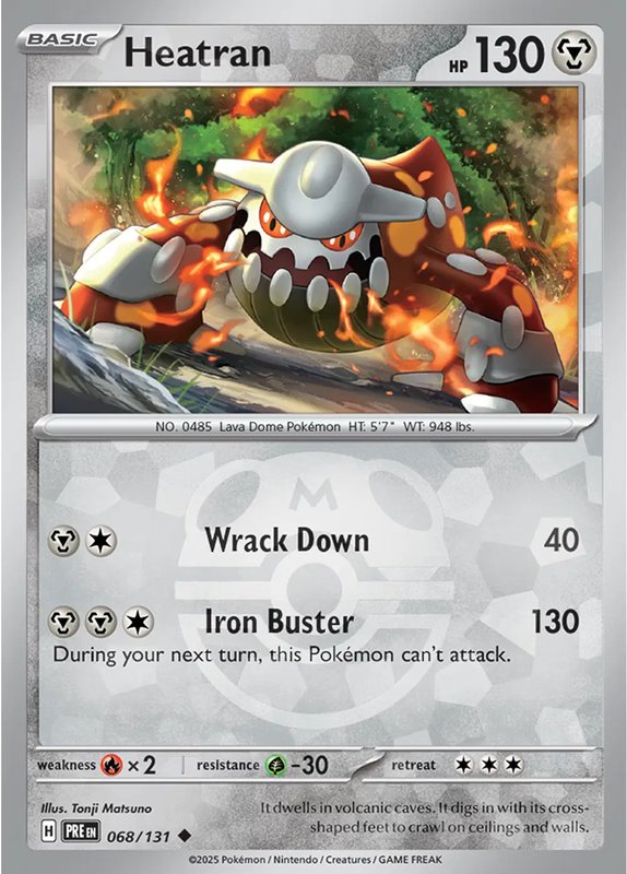 Heatran (Master Ball Pattern) — Prismatic Evolutions 068/131