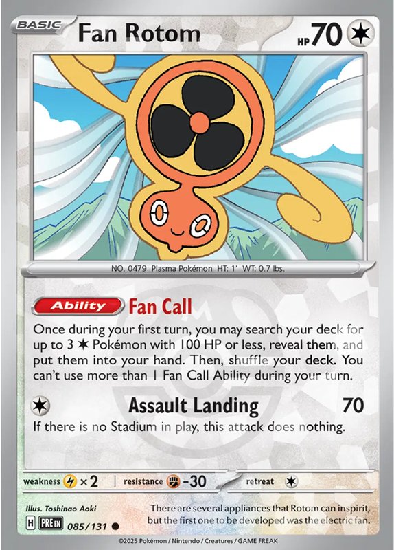 Fan Rotom (Master Ball Pattern) — Prismatic Evolutions 085/131