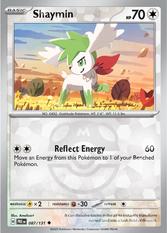 Shaymin (Master Ball Pattern) — Prismatic Evolutions 087/131