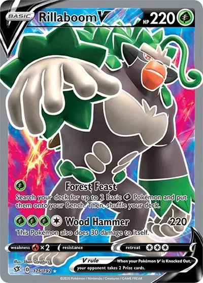 Rillaboom V (Full Art) — Rebel Clash 175/192