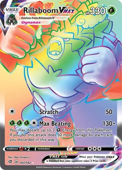 Rillaboom VMAX (Secret) — Rebel Clash 193/192