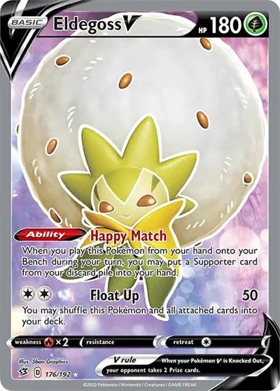 Eldegoss V (Full Art) — Rebel Clash 176/192