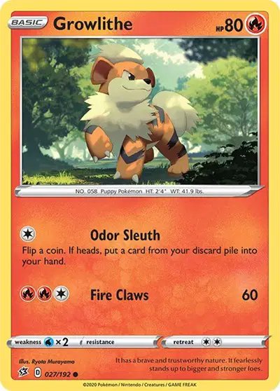 Growlithe — Rebel Clash 027/192