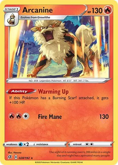 Arcanine — Rebel Clash 028/192