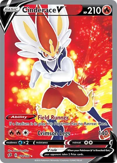 Cinderace V (Full Art) — Rebel Clash 178/192