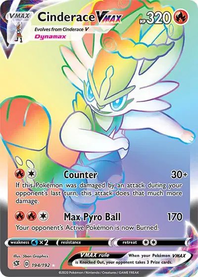 Cinderace VMAX (Secret) — Rebel Clash 194/192