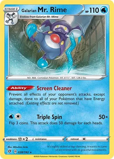 Galarian Mr. Rime — Rebel Clash 038/192