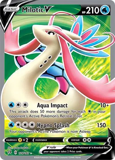 Milotic V (Full Art) — Rebel Clash 179/192