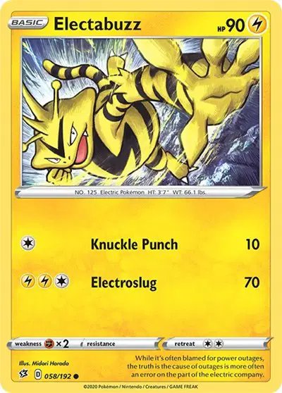 Electabuzz — Rebel Clash 058/192