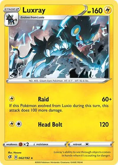 Luxray — Rebel Clash 062/192