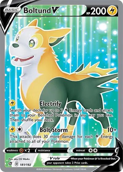 Boltund V (Full Art) — Rebel Clash 181/192