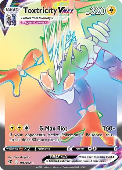 Toxtricity VMAX (Secret) — Rebel Clash 196/192