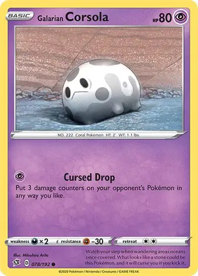 Galarian Corsola — Rebel Clash 078/192