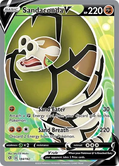 Sandaconda V (Full Art) — Rebel Clash 184/192