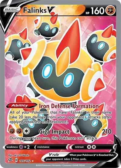 Falinks V (Full Art) — Rebel Clash 185/192