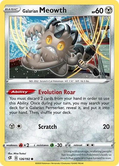 Galarian Meowth — Rebel Clash 126/192