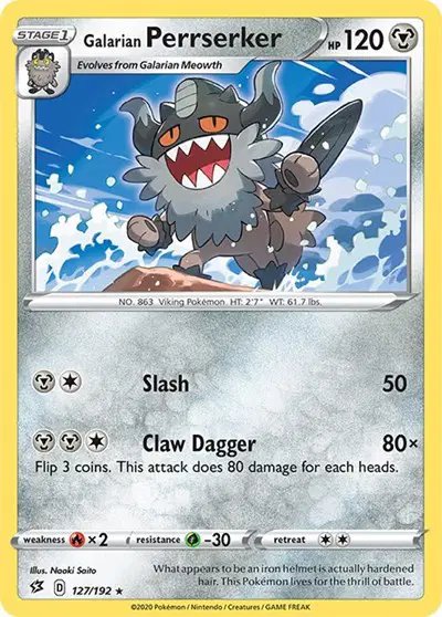 Galarian Perrserker — Rebel Clash 127/192