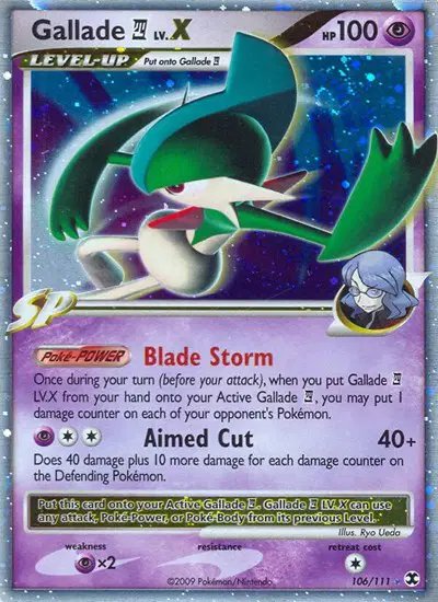Gallade E4 Lv.X — Rising Rivals 106