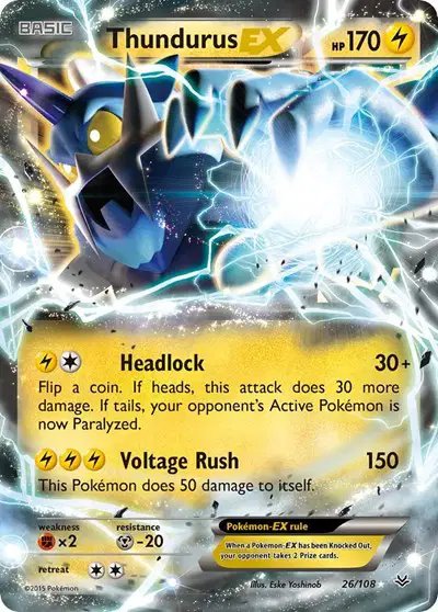 Thundurus EX — Roaring Skies 26