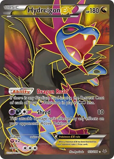 Hydreigon EX (103 Full Art) — Roaring Skies 103