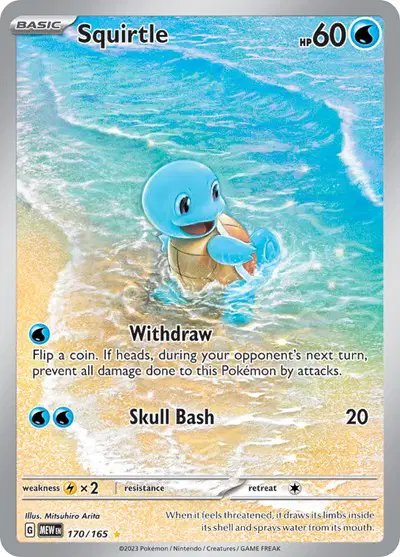 Squirtle — SV: 151 170/165