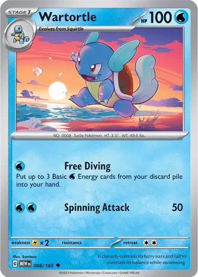 Wartortle — SV: 151 008/165