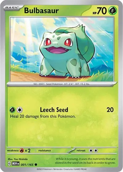 Bulbasaur — SV: 151 001/165