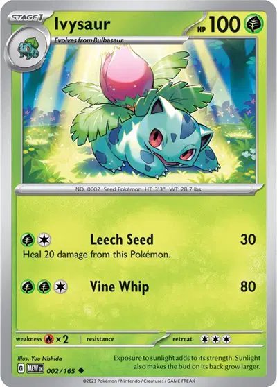 Ivysaur — SV: 151 002/165