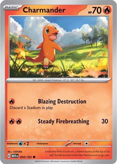 Charmander — SV: 151 004/165