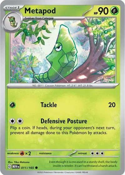 Metapod — SV: 151 011/165
