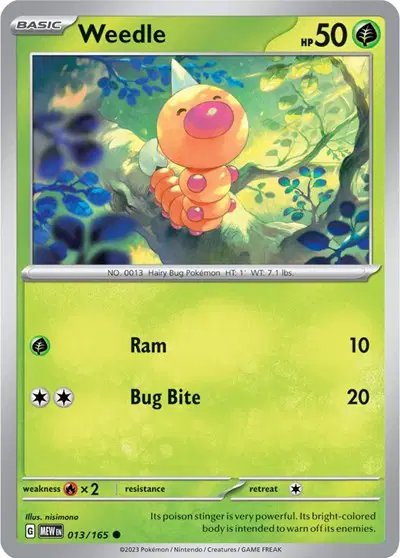 Weedle — SV: 151 013/165