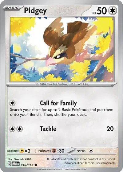 Pidgey — SV: 151 016/165
