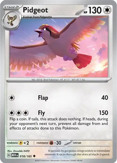 Pidgeot — SV: 151 018/165