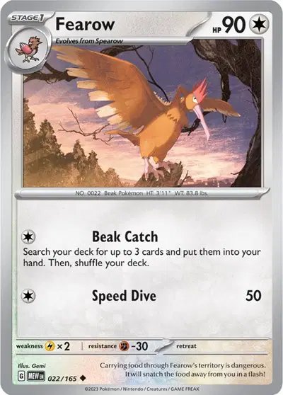 Fearow — SV: 151 022/165