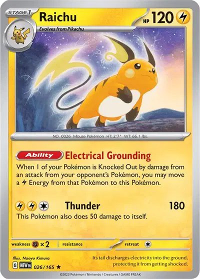 Raichu — SV: 151 026/165