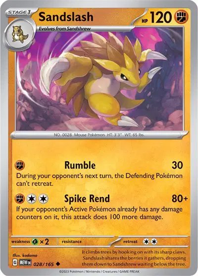 Sandslash — SV: 151 028/165