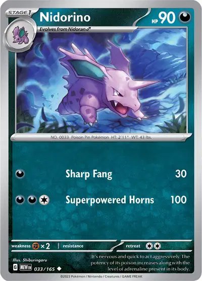 Nidorino — SV: 151 033/165