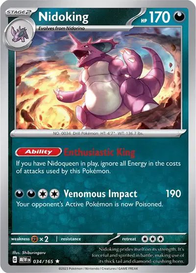 Nidoking — SV: 151 034/165