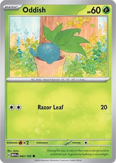 Oddish — SV: 151 043/165