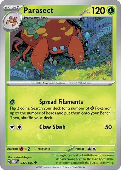Parasect — SV: 151 047/165