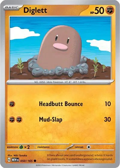 Diglett — SV: 151 050/165