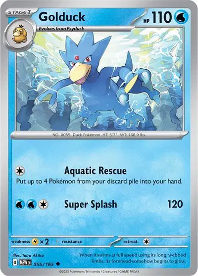 Golduck — SV: 151 055/165